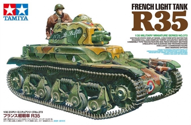 Model plastičnog francuskog lakog tenka Renault R35