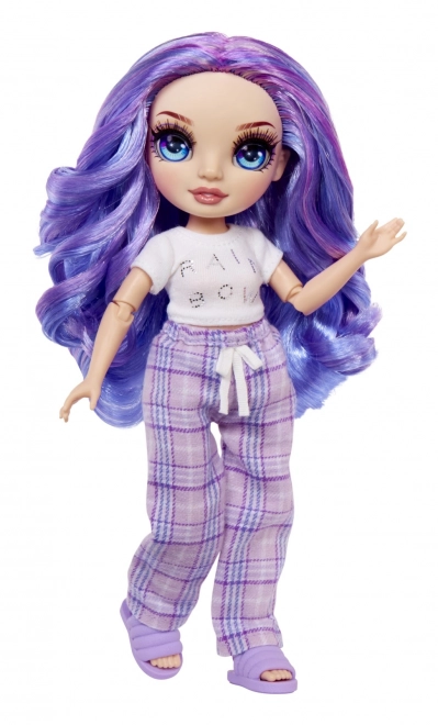 Rainbow High Junior Fashion lutka u pidžami - Violet Willow