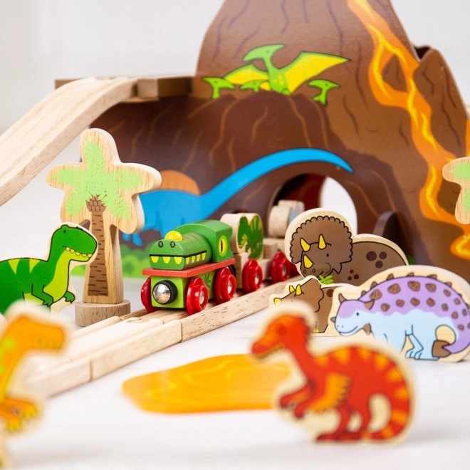 Bigjigs Rail Drvena vlakodraha dinosauri