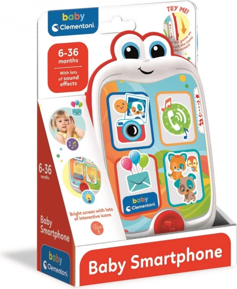 CLEMENTONI BABY interaktivni pametni telefon za djecu sa zvukovima
