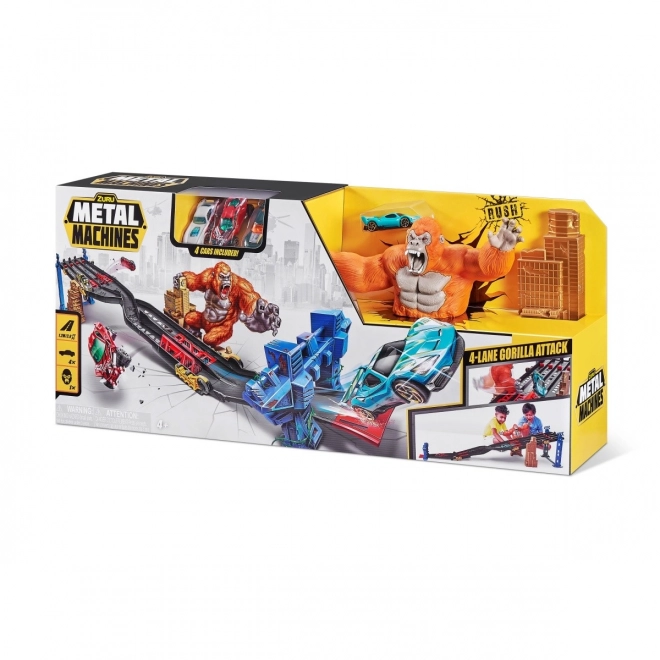 Zabavna staza Metal Machines 4 staze napad Gorile