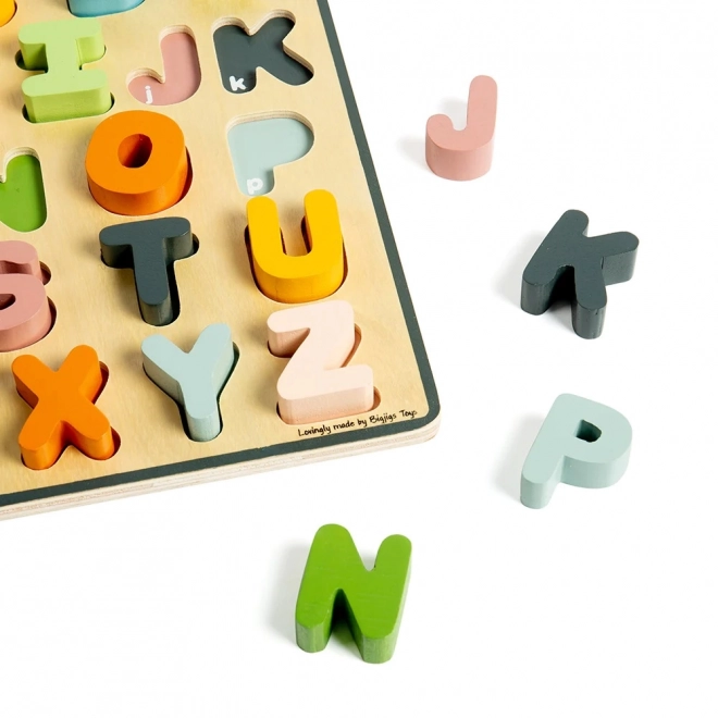 Bigjigs Toys Drvene puzzle velika slova - ABC