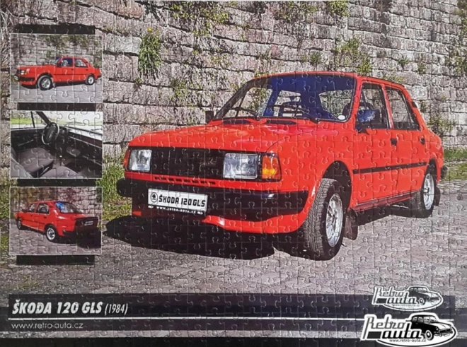 Retro auta puzzle Škoda 120 GLS (1984) 500 komada