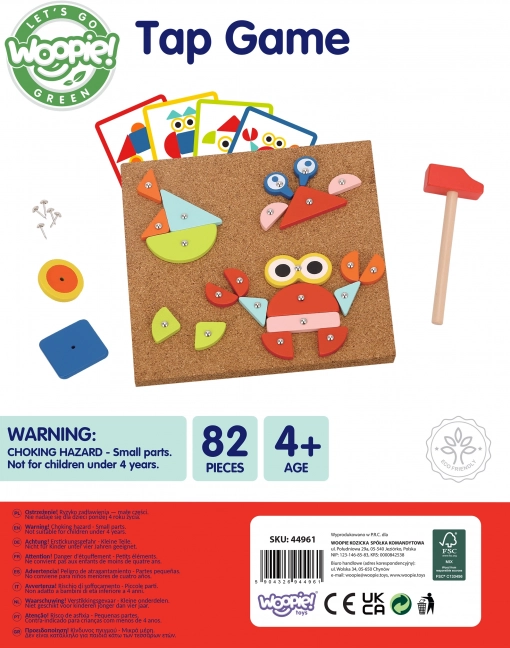 Woopie Green Drvena igračka sa čekićem