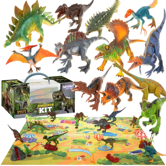 Veliki set dinosaura XXL s podlogom Pretpovijesni svijet