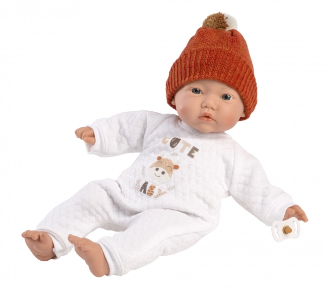 Llorens 63304 LITTLE BABY - realistična beba - lutka s mekim tekstilnim tijelom - 32 cm