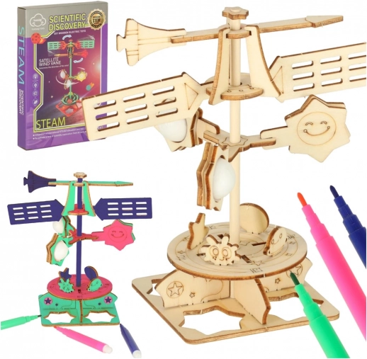 Znanstveni set Prirodoslovlje 3D drveni vjetrokaz – DIY model za djecu