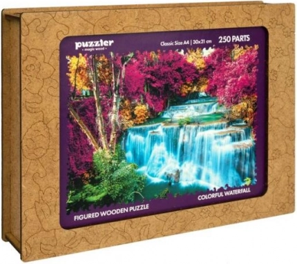 Drvene puzzle šareni vodopad Tajland 250 dijelova