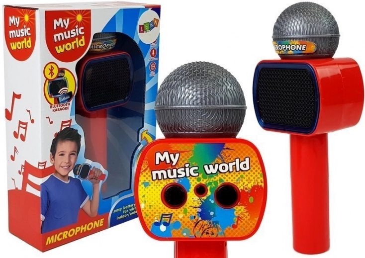 Dječji bežični karaoke mikrofon Bluetooth crveni