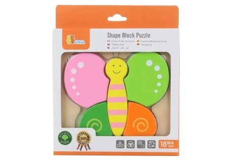 Drvene puzzle za najmlađe - leptir