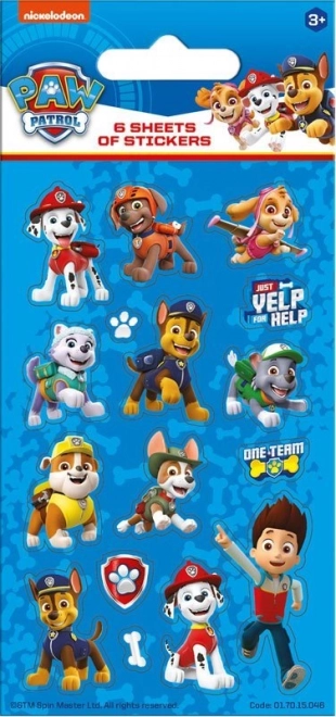NICKELODEON Naljepnice Psići u ophodnji u plavoj