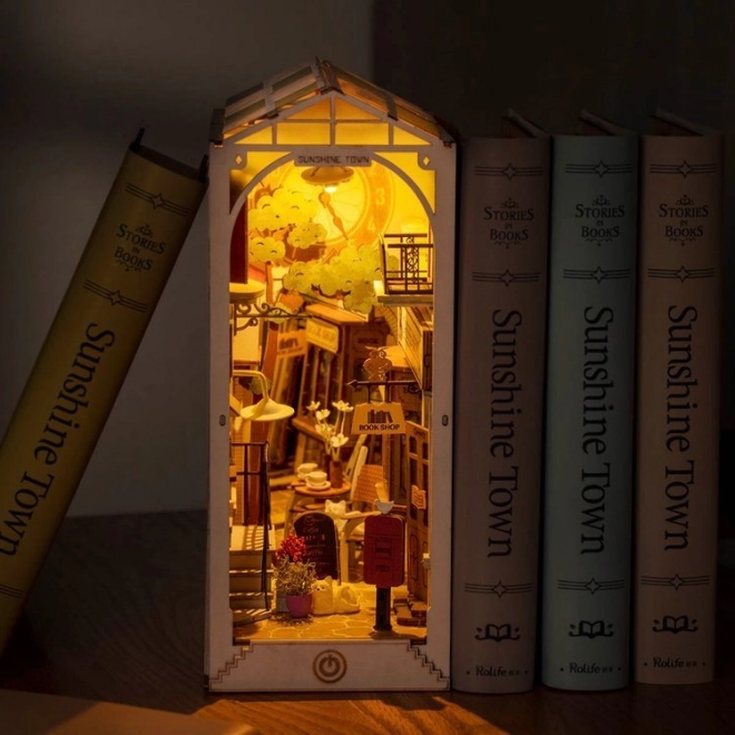Podupirač za knjige Sunčani grad s LED osvjetljenjem 3D model
