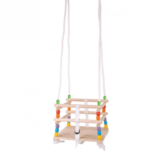 Drvena ljuljačka s perlicama Bigjigs Toys