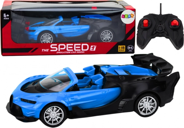 Utrkački automobil na daljinsko upravljanje 1:18 plavi