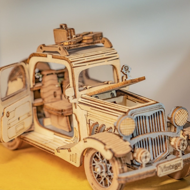 Vintage automobil - moderno 3D drveni puzzle