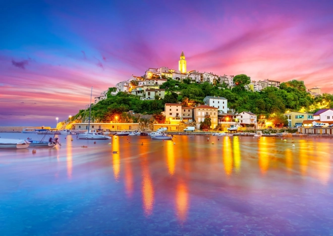 Puzzle Vrbnik u Hrvatskoj 1000 dijelova