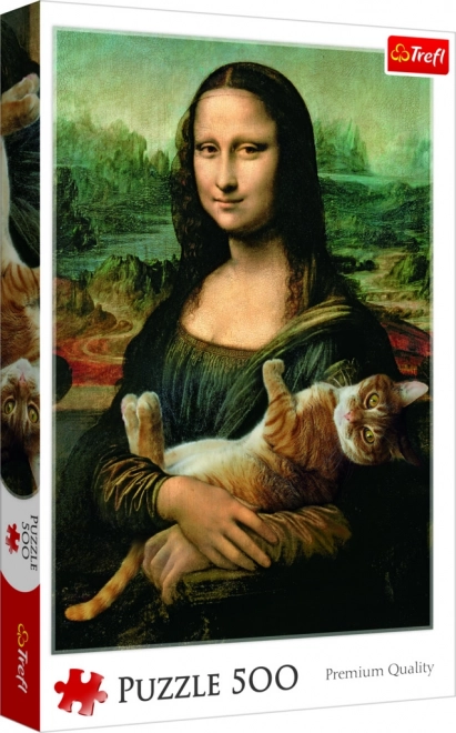 Puzzle Mona Lisa s mačkom Murčekom, 500 dijelova