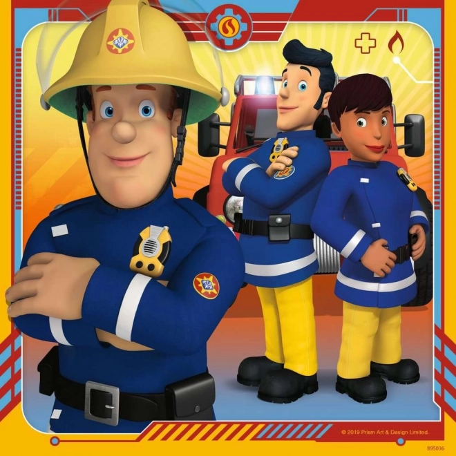Ravensburger puzzle Vatrogasac Sam u akciji 3x49 dijelova