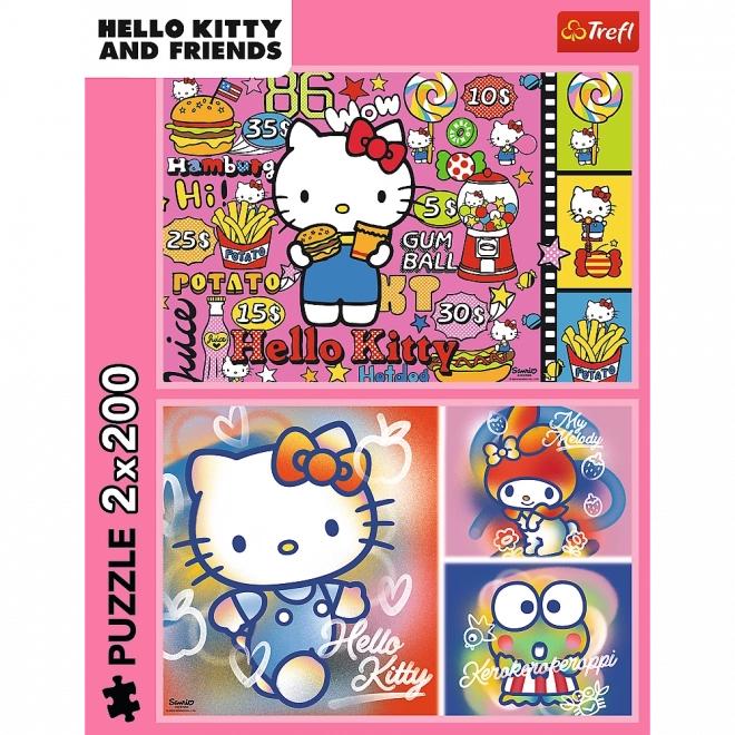 Puzzle 2x200 Hello Kitty i prijatelji