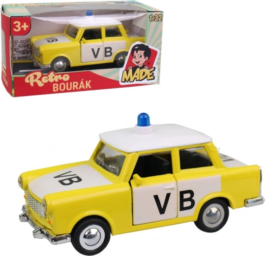 Auto Trabant Policija Metalno 12 cm