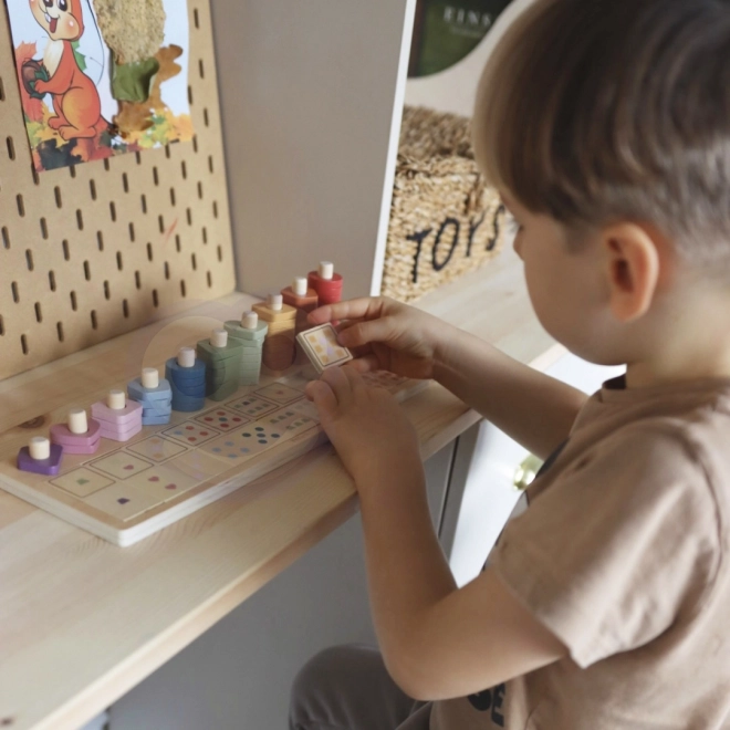 Drveno abakus i igračka za razvrstavanje Montessori od PolarB
