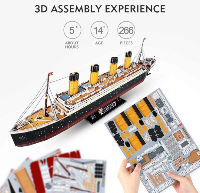 3D LED Puzzle Titanic