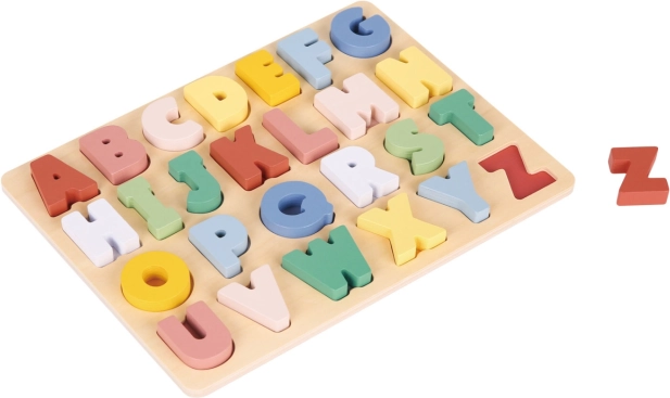 Umetne drvene puzzle – šarena abeceda