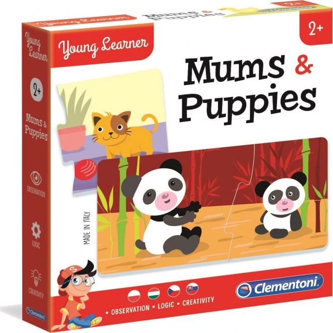 Clementoni Young Learner: mame i mladunci – puzzle 12×2 dijela