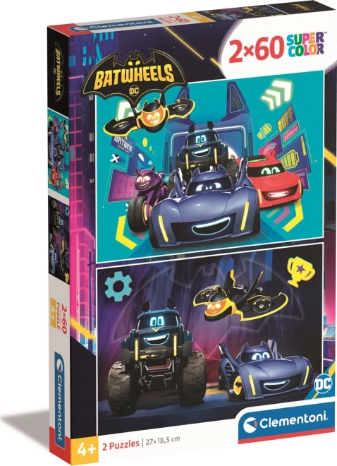 Puzzle Batwheels 2x60 dijelova