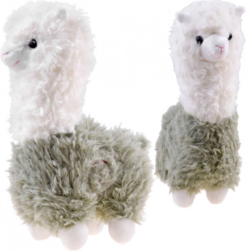 Plišasta alpaka – meka lama 28 cm – Zelena