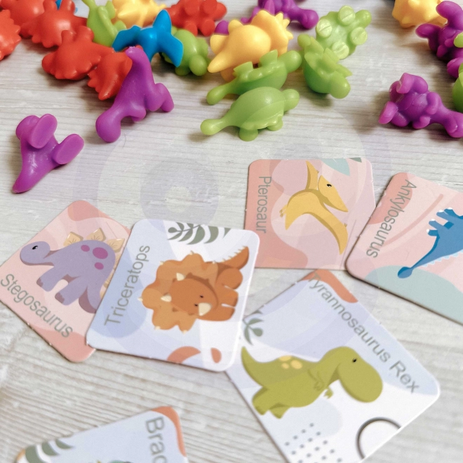 WOOPIE Edukativni Set Učenje Brojanja Montessori Dino Puzzle 95 kom