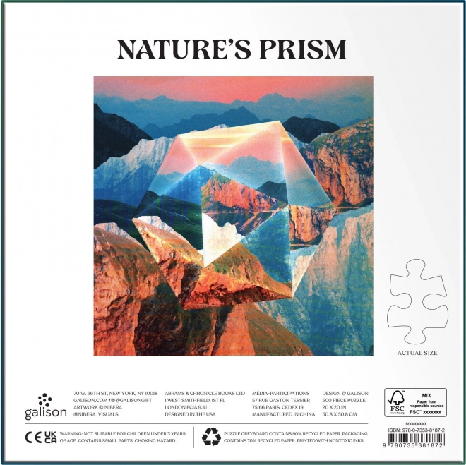 Galison Puzzle Prirodna Prizma 500 Dijelova