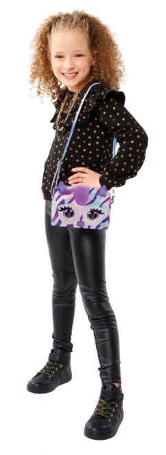Metalna interaktivna torbica Purse Pets zebra