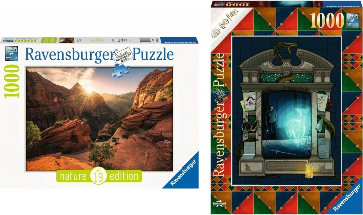 Ravensburger puzzle 2×1000 dijelova sa SoftClick tehnologijom