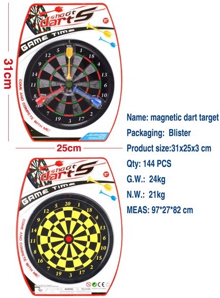 Obostrana magnetska meta 20 cm s 3 strelice