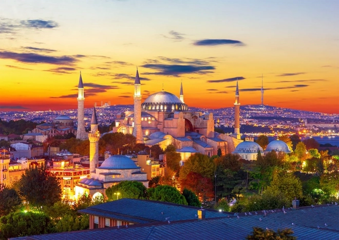 Slagalica ENJOY Hagia Sofija u zalasku sunca, Istanbul, 1000 dijelova
