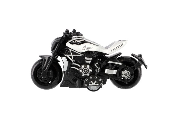Motocikl metal/plast 10 cm na povratnom navijanju, razne boje u mješavini