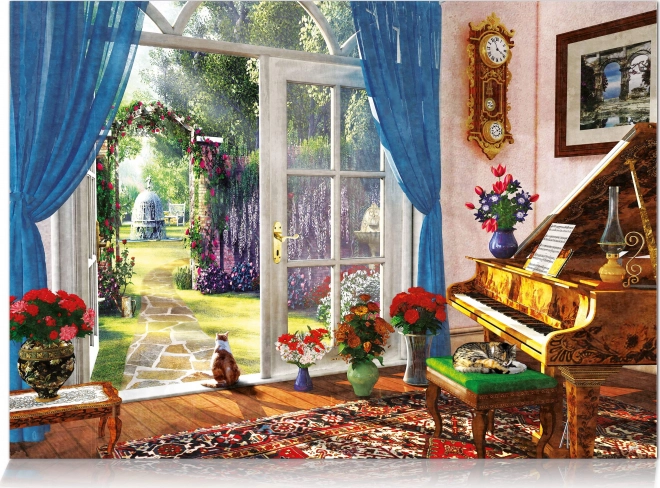 Puzzle Pogled kroz vrata sobe 1000 dijelova