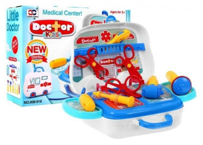 Doktorski set + kovčežić hitne pomoći za djecu 3+ Prijenosna igračka + pribor za liječničku opremu