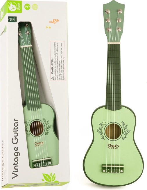 Vintage drvena dječja gitara CLASSIC WORLD 3+