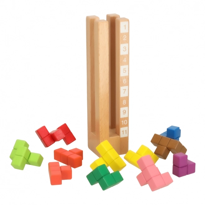Šarene drvene edukativne kockice Montessori