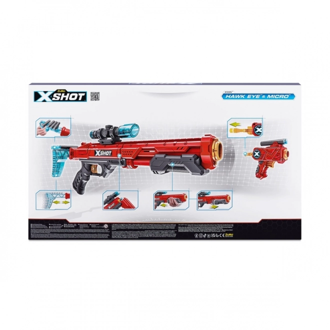 Set blastera X-Shot Excel Hawk Eye i Micro
