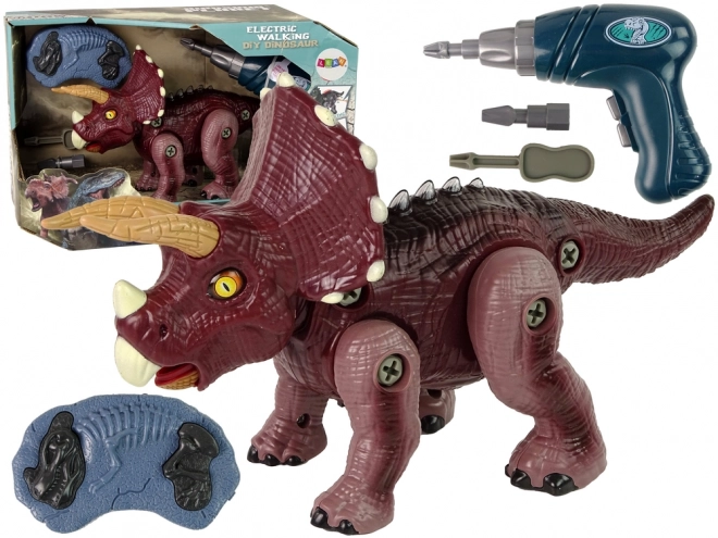 Plastični dinosaurus na sklapanje s bušilicom