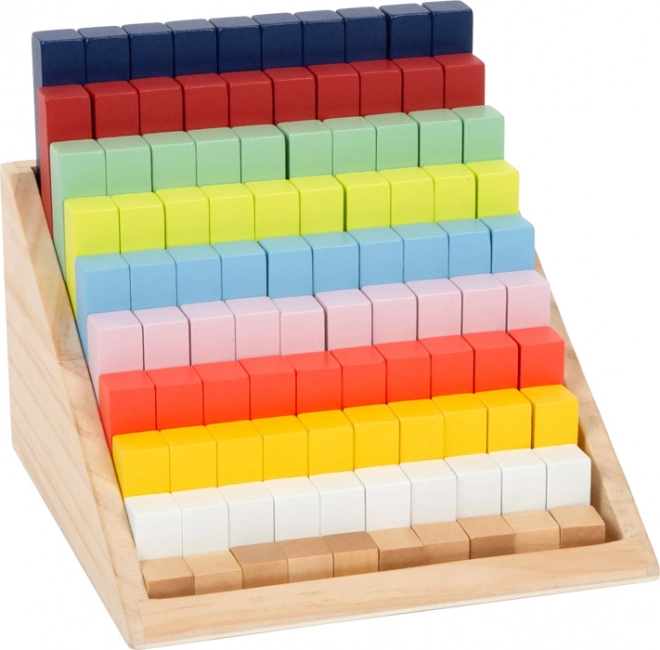 Edukativne drvene matematičke kocke u kutiji