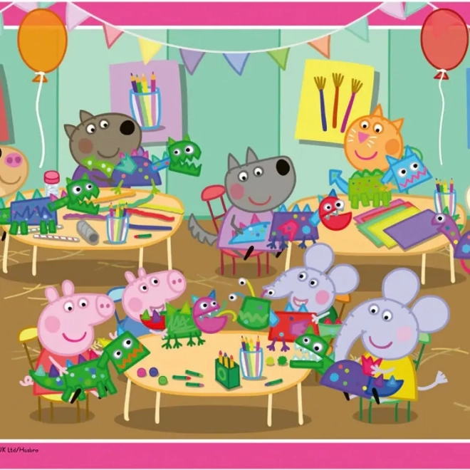 Ravensburger puzzle Praščić Peppa na proslavi 2x12 dijelova