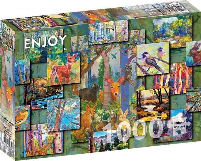 Puzzle Šumska kolaž 1000 dijelova