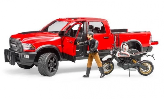 Bruder Terenski auto RAM s motociklom