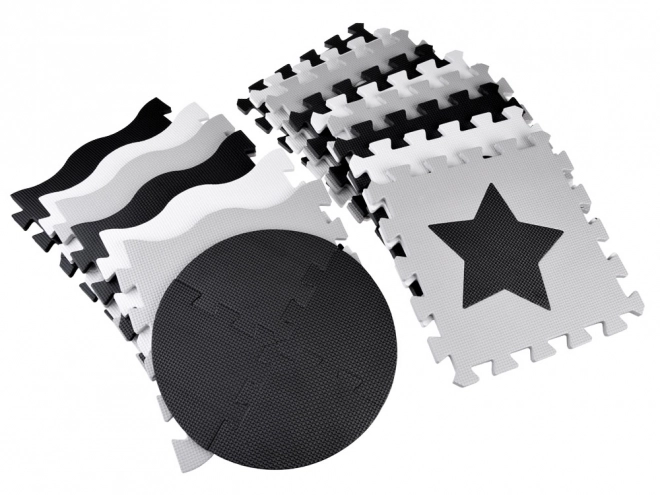Kontrastna pjenasta podloga za puzzle s oblicima