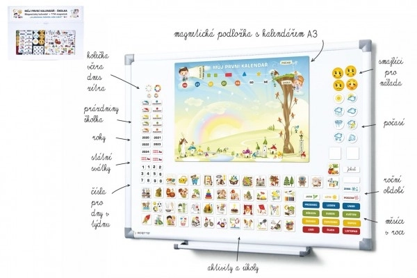 Magnetski kalendar - Vrtić 114 magnetskih komada