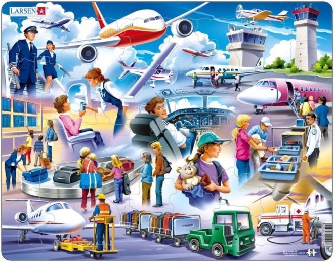 Puzzle Zračna luka LARSEN 42 dijela
